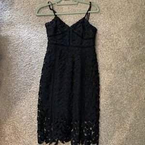 Lulus Sexy Black knee length dress